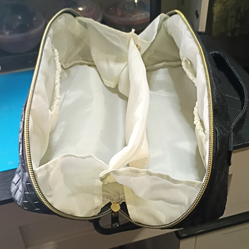 Faux Leather Makeup Bag - Picture 3 of 3